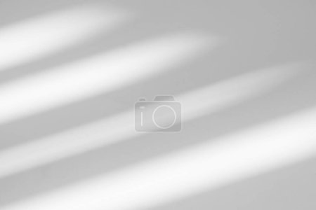 Téléchargez les photos : Gray shadow and light blur abstract background on white wall  from window. Dark stripe grey shadows indoor in room  background, monochrome, shadow overlay effect for backdrop and mockup desig - en image libre de droit