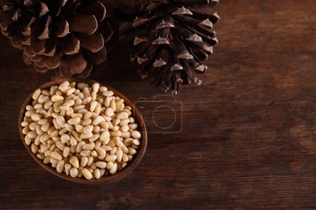 Photo for Fresh natural organic pine nuts - Royalty Free Image