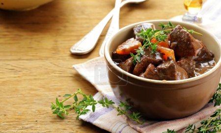 home comfort food goulash with meat-stock-photo