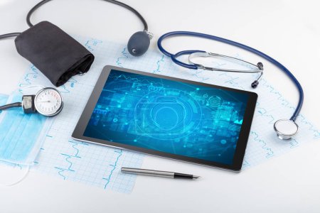 Photo for Close-up view of a tablet pc with abbreviation, medical concept - Royalty Free Image