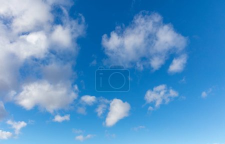 Photo for Clear blue sky and clouds background - Royalty Free Image