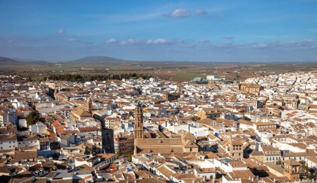Photo for Panoramic city landscape view- Antequera, village in Malaga, Spain - Royalty Free Image