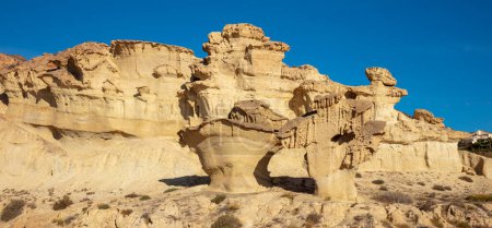 Téléchargez les photos : Bolnuevo sandstone rock erosions,  Murcia province in Spain - en image libre de droit