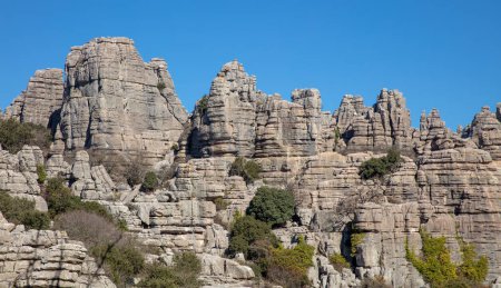 Photo for Tourism at Torcal,  Andalusia in Spain - Royalty Free Image