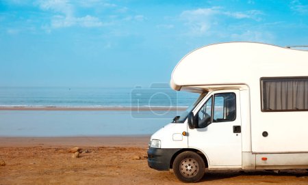 Photo for Motor home on the beach - Royalty Free Image