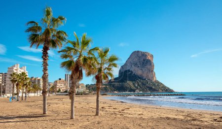 Photo for Mountain Penyal d'Ifach- Calpe beach in Spain - Royalty Free Image