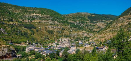 Foto de Gargantas del Tarn-turismo turístico en Francia- Sainte enimie - Imagen libre de derechos