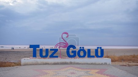 Photo for Tuz Golu, Turkey- november 2023- saline lake of Tuz Golu - Royalty Free Image