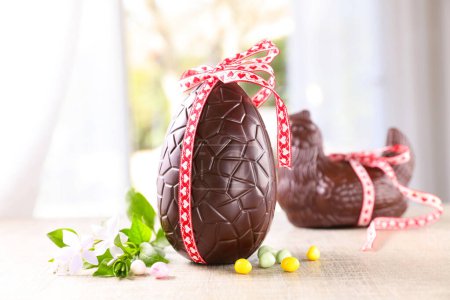 Photo for Easter egg chocolate- easter egg - Royalty Free Image