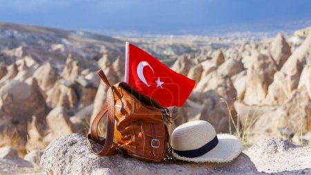 Téléchargez les photos : Destination de voyage, vacances, tourisme touristique en Turquie- Cappadoce - en image libre de droit