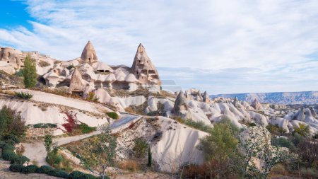 Photo for Cappadocia landscape with chimneys and rock formation- Turkey - Royalty Free Image