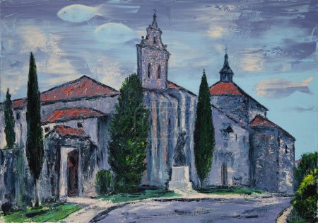Téléchargez les photos : Peinture d'art du Monastère de l'Incarnation à Avila Espagne - en image libre de droit