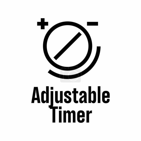 Illustration for "Adjustable Timer" vector information sign - Royalty Free Image