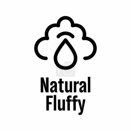 Téléchargez les illustrations : "Natural Fluffy" vector information sign - en licence libre de droit