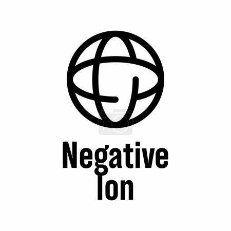 Ilustración de "Negative Ion" vector information sign - Imagen libre de derechos