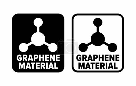 Illustration for "Graphene Material" vector information sign - Royalty Free Image