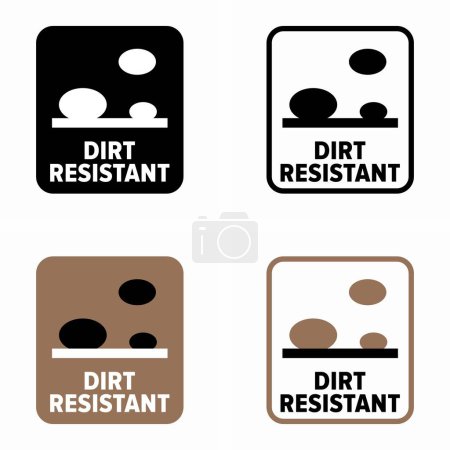 "Dirt Resistant" vector information sign