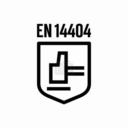 Illustration for "EN 14404" vector information sign - Royalty Free Image