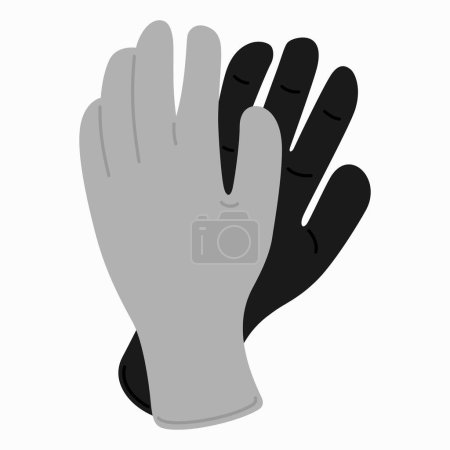 Ilustración de Reusable safety durable work gloves - Imagen libre de derechos