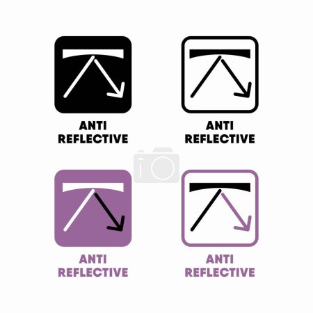 Illustration for Anti reflective vector information sign - Royalty Free Image