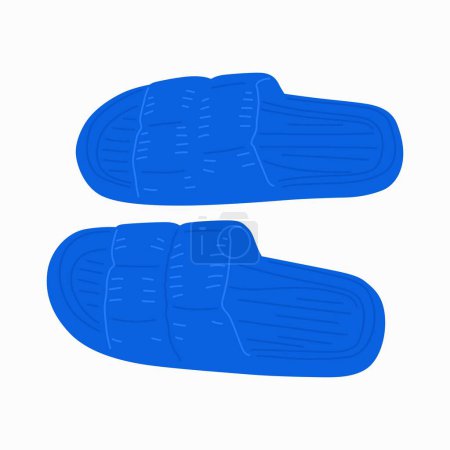 Ilustración de Zapatillas Pool Zapatos vector color objeto - Imagen libre de derechos