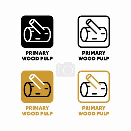 Téléchargez les illustrations : Panneau d'information vectoriel de pulpe de bois primaire - en licence libre de droit