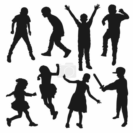 Téléchargez les photos : Les enfants s'amusent, sautent et dansent - en image libre de droit