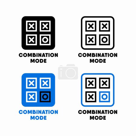 Illustration for Combination mode vector information sign - Royalty Free Image