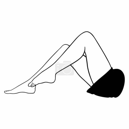 Ilustración de Mujeres hermosas y delgadas piernas - Imagen libre de derechos