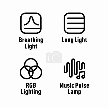 Téléchargez les illustrations : Lumière respirante, Lumière longue, Éclairage RVB, Musique Pulse Lamp chante - en licence libre de droit