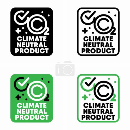 Téléchargez les photos : Climate Neutral Panneau d'information produit - en image libre de droit