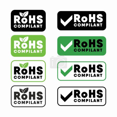 Illustration for RoHS Restriction of Hazardous Substances Directive - Royalty Free Image