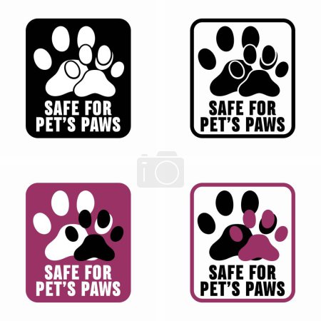 Téléchargez les photos : Sûr pour animaux de compagnie Pattes panneau d'information - en image libre de droit