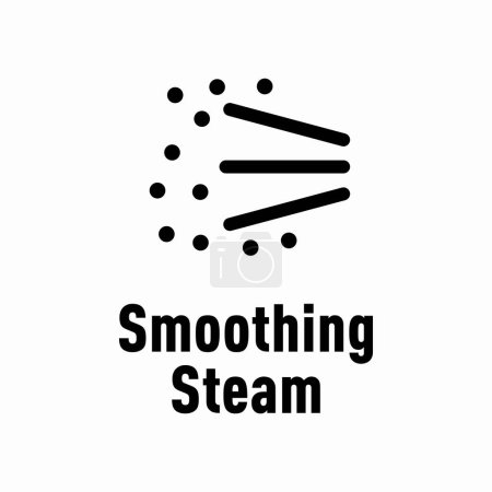 Illustration for Smoothing Steam vector information sign - Royalty Free Image