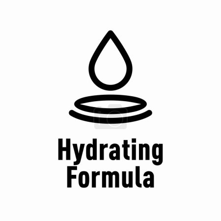 Téléchargez les photos : Signe d'information vectoriel Formule Hydratante - en image libre de droit