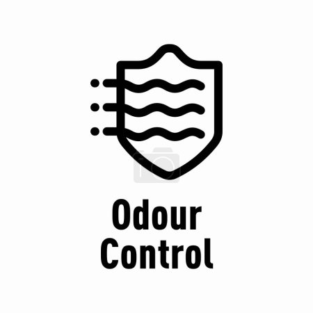 Illustration for Odour Control vector information sign - Royalty Free Image