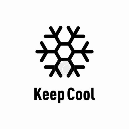 Illustration for Keep Cool vector information sign - Royalty Free Image