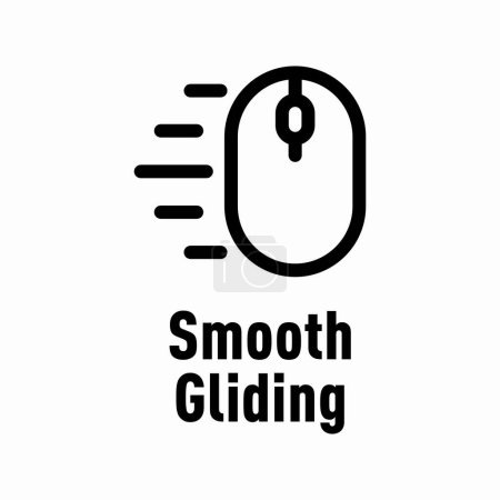 Illustration for Smooth Gliding vector information sign - Royalty Free Image