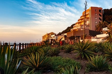 Umdloti Beachfront at Sunrise, Durban, KwaZulu-Natal, South Africa