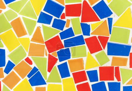 Foto de Abstracto azulejo de color mosaico de fondo y textura - Imagen libre de derechos