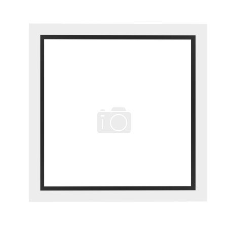 Photo for Photo frame empty isolated on white transparent background - Royalty Free Image
