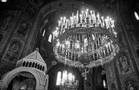 Foto de Bulgaria, Sofía; los interiores de la Catedral Alexander Nevskij - Imagen libre de derechos