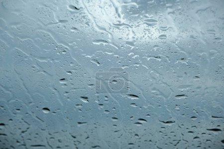 Photo for Rain drops on a window glass - Royalty Free Image