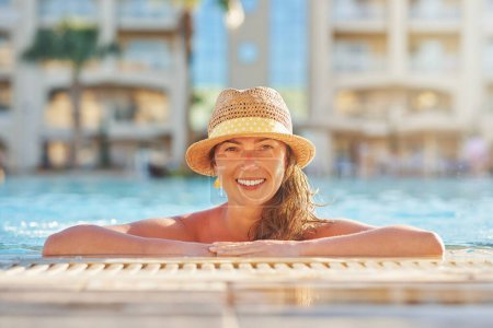 Photo for Close up images of a woman in the pool. High quality photo - Royalty Free Image