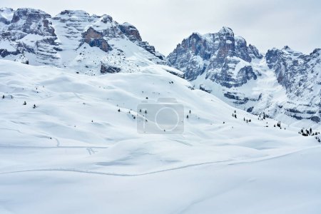 Fotos de las rutas de nieve Madonna di Campiglio. Foto de alta calidad