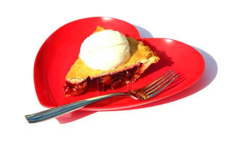 Photo for Cherry Pie. Homemade cherry pie on plate - Royalty Free Image