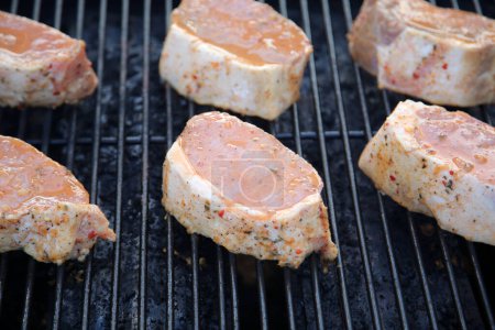 Photo for Food, grilling meat, close up - Royalty Free Image