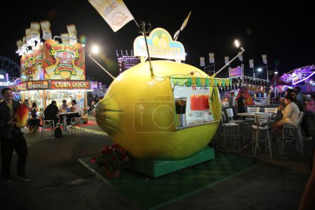 Photo for Costa Mesa, California, USA - July 20, 2022: Orange County Fair in Costa Mesa, California. Fair Foods at the OC Fair. Various types of Exotic Foods for people to enjoy while at the County Fair. - Royalty Free Image