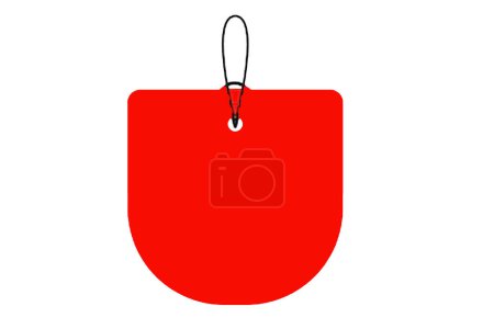 Foto de Illustration of a red  tag - Imagen libre de derechos