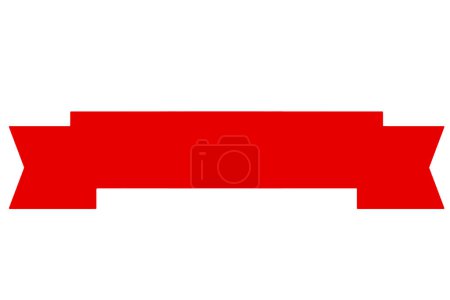 Téléchargez les photos : Bannière ruban rouge, illustration - en image libre de droit